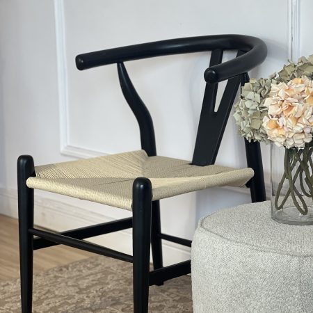 Wooden wishbone chair
