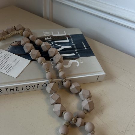 Wooden bead garland